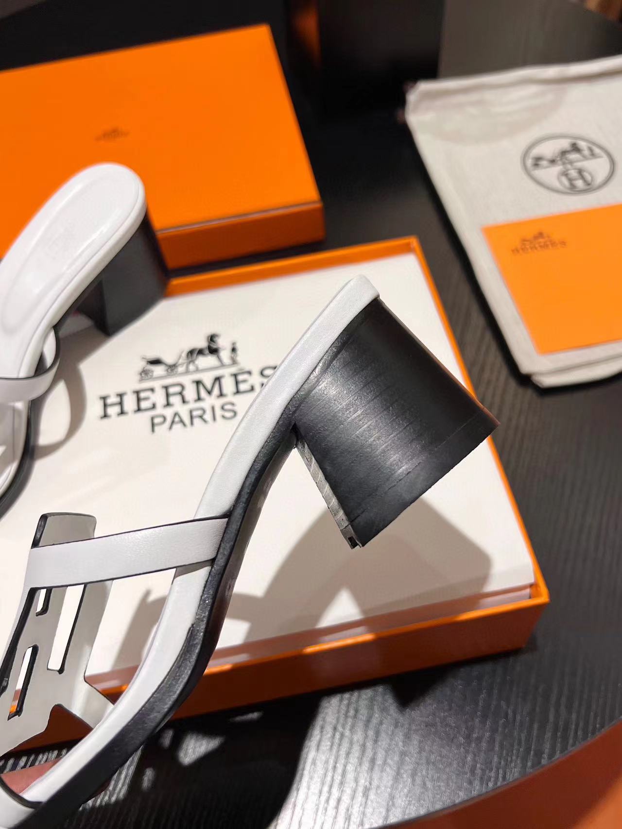 HERME5 高品質中空ブロックヒールスリッパ【50％割引+送料無料】