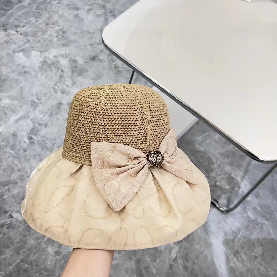 CHANE1 ハートロゴ中空サンハット【50%割引+送料無料】