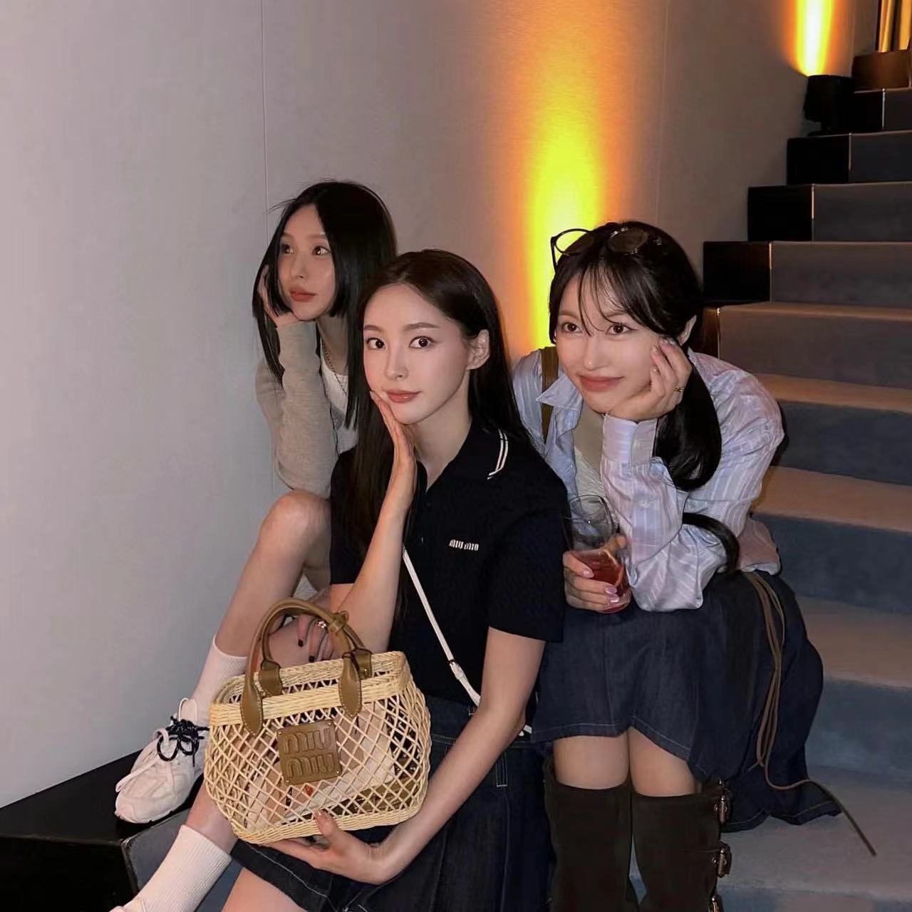 M1UM1U 織物中空ハンドバッグ【50％割引+送料無料】