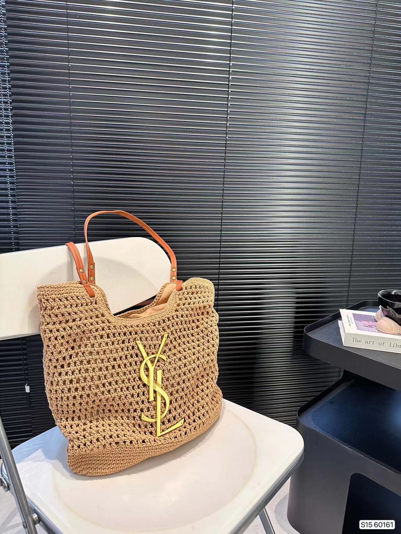 YSL ウーブントートバッグ【50％割引+送料無料】