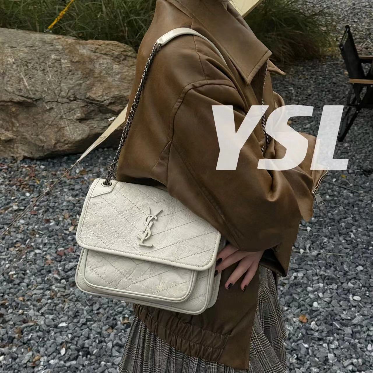 YSLクラシックチェーンショルダークロスボディバッグ【50％割引+送料無料】