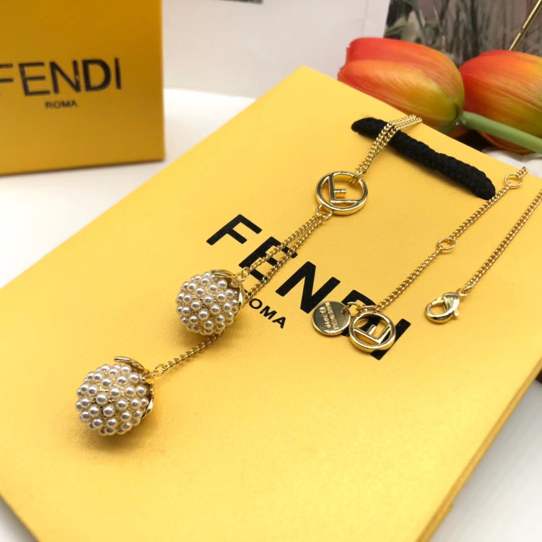 FEND1 パールボールネックレス【 50％割引+送料無料】