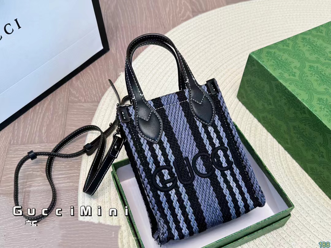GUCC1 mini刺繍入りハンドバッグ【50％割引+送料無料】
