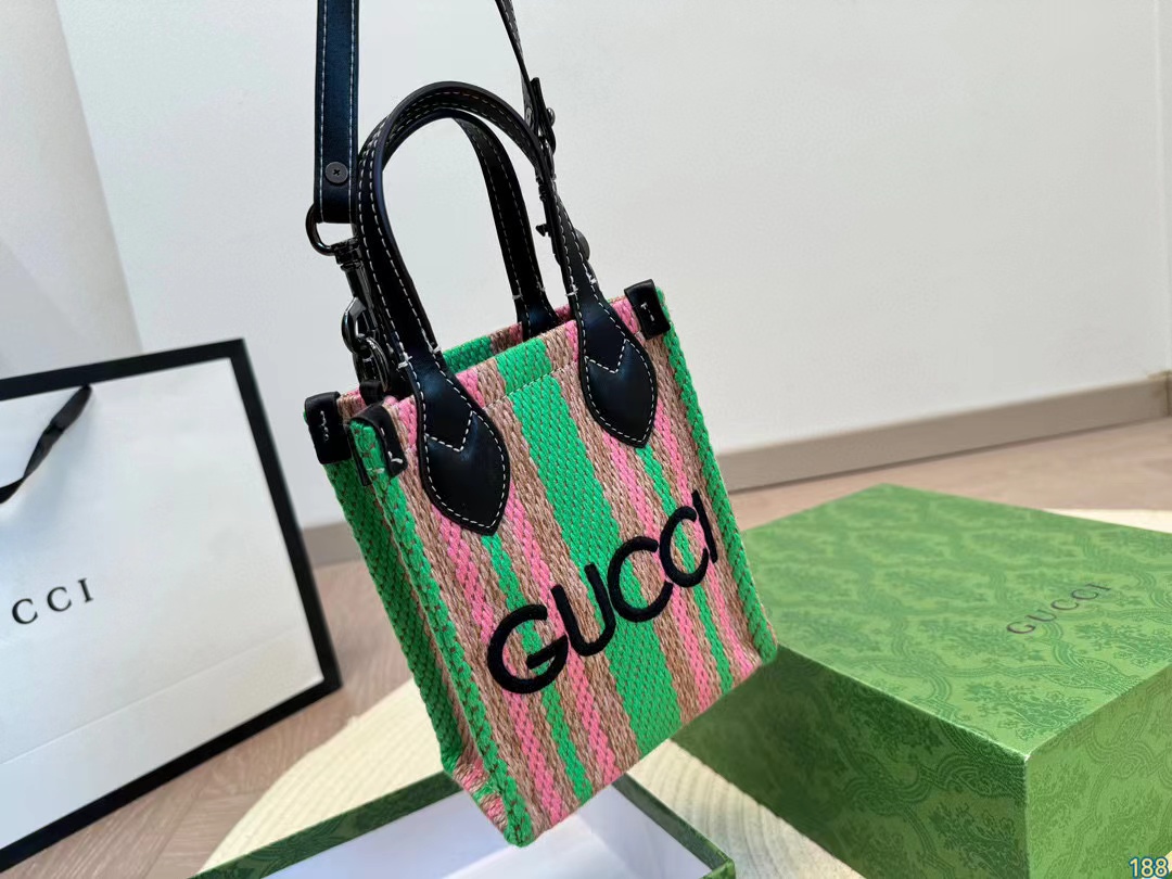 GUCC1 mini刺繍入りハンドバッグ【50％割引+送料無料】