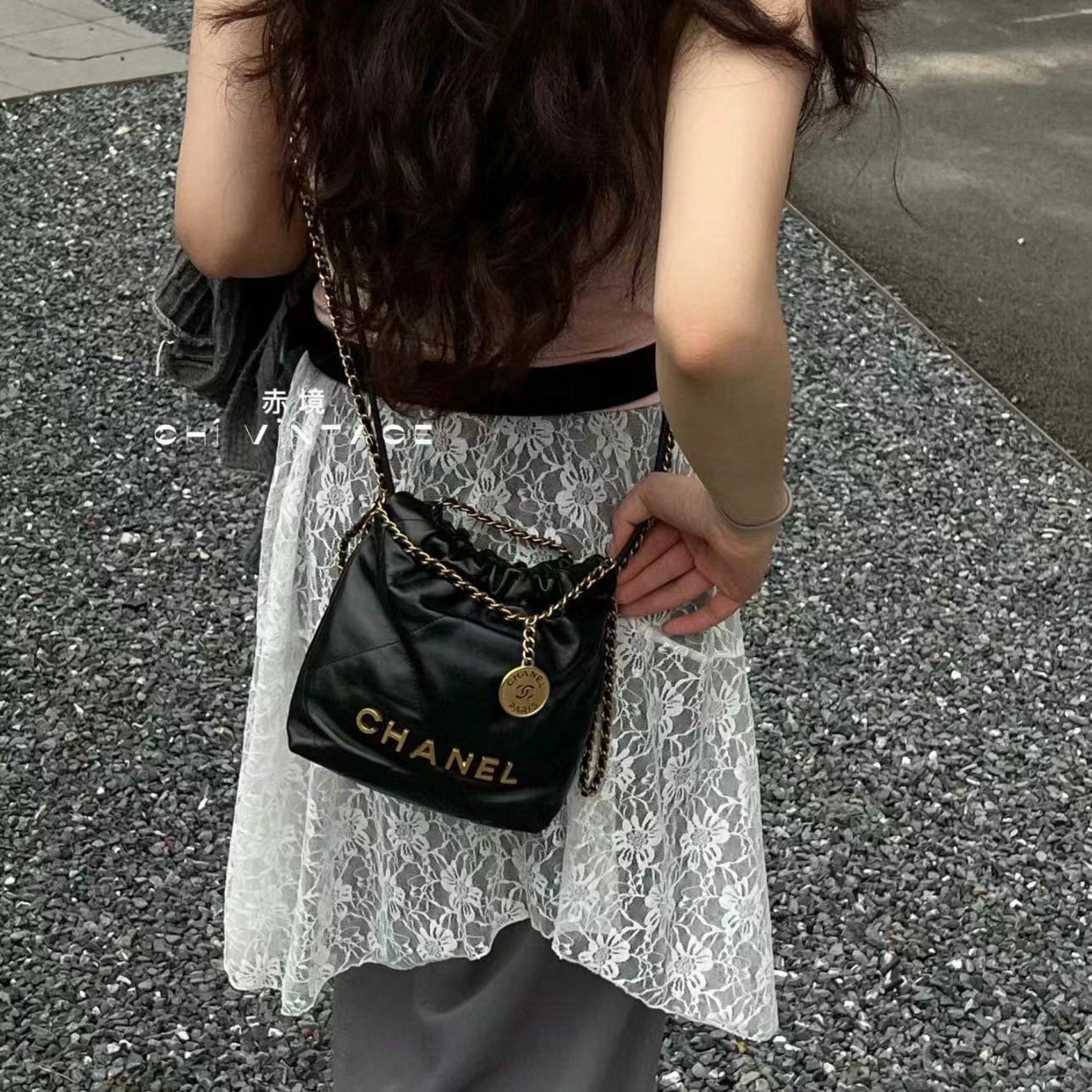 CHANE1 巾着ショッピングバッグ【50%割引+送料無料】