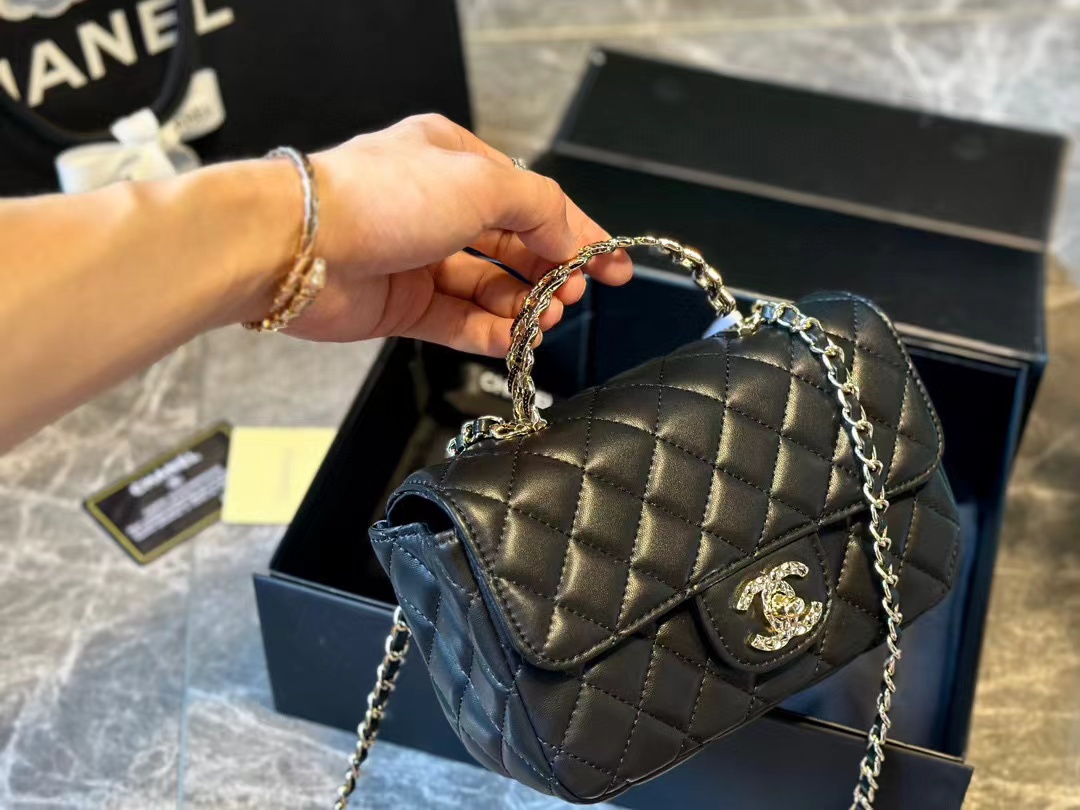 CHANE1 ダブルCロゴ チェーンショルダー クロスボディバッグ【50%割引+送料無料】