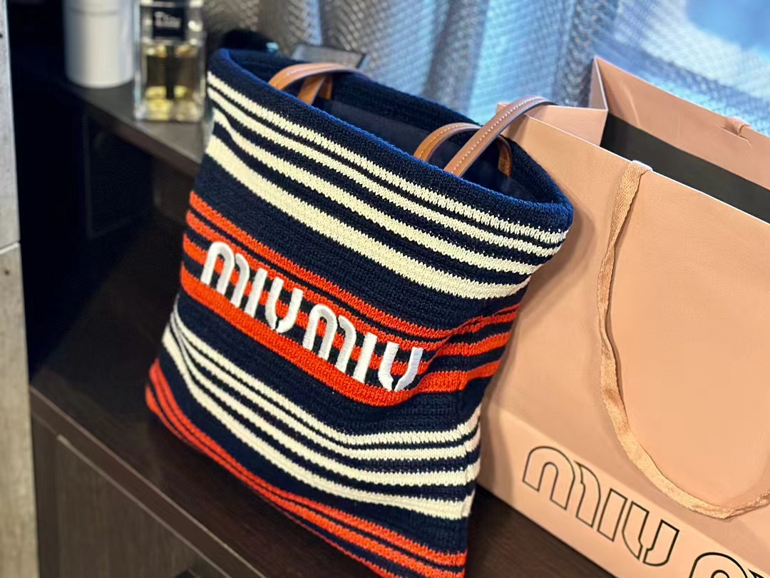 ·M1UM1U ビーチ ウーブン バッグ【50％割引+送料無料】
