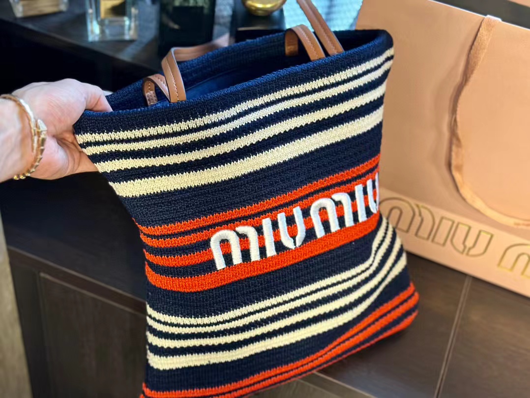 ·M1UM1U ビーチ ウーブン バッグ【50％割引+送料無料】