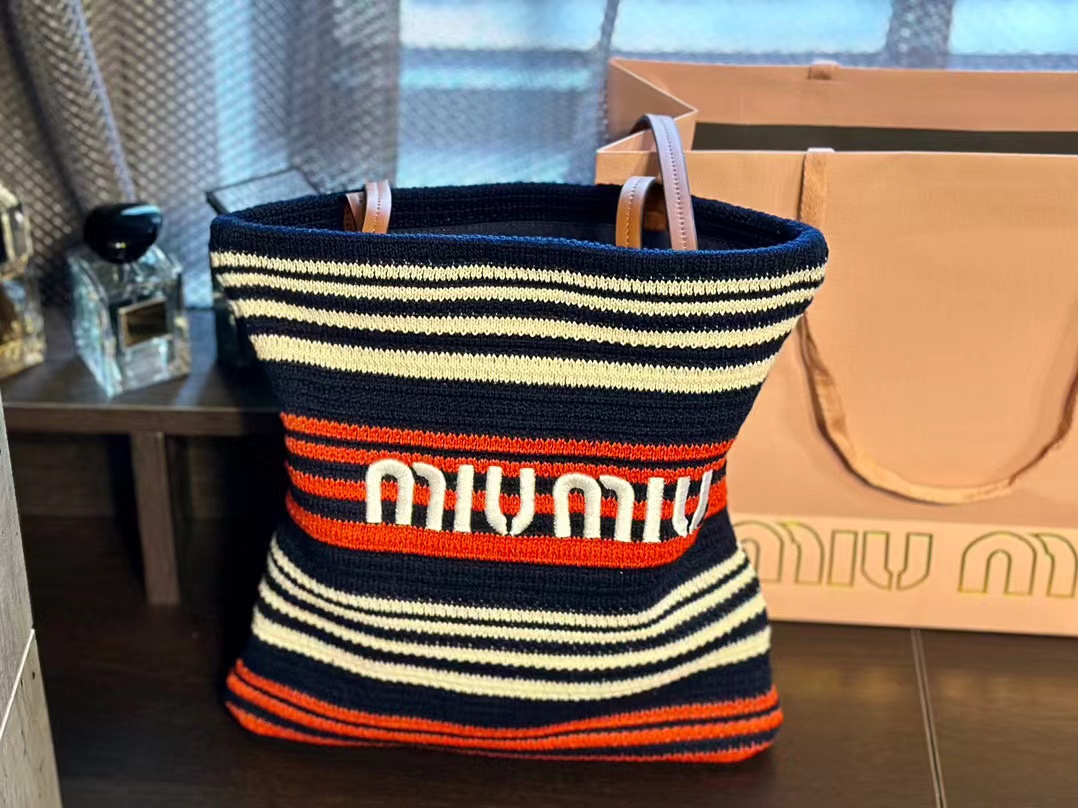 ·M1UM1U ビーチ ウーブン バッグ【50％割引+送料無料】