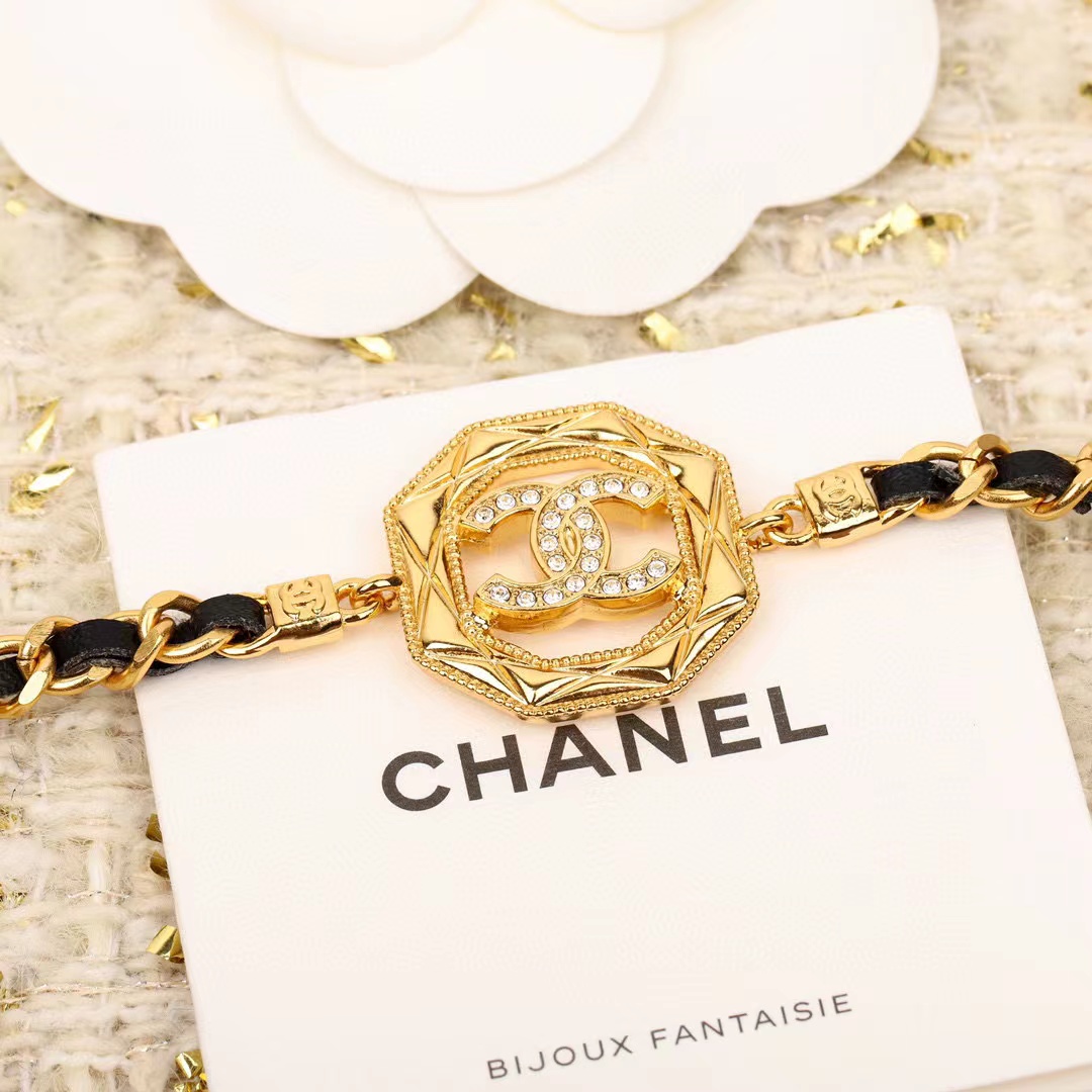 CHANE1 ラウンド ダブルC ネックレス【50%割引+送料無料】