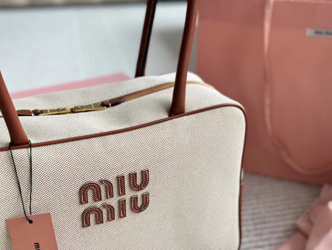 M1UM1U キャンバス ボウリング ハンドバッグ【50％割引+送料無料】