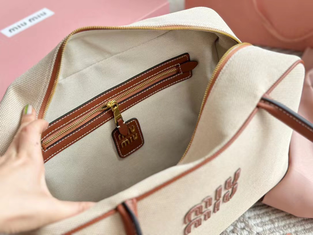 M1UM1U キャンバス ボウリング ハンドバッグ【50％割引+送料無料】