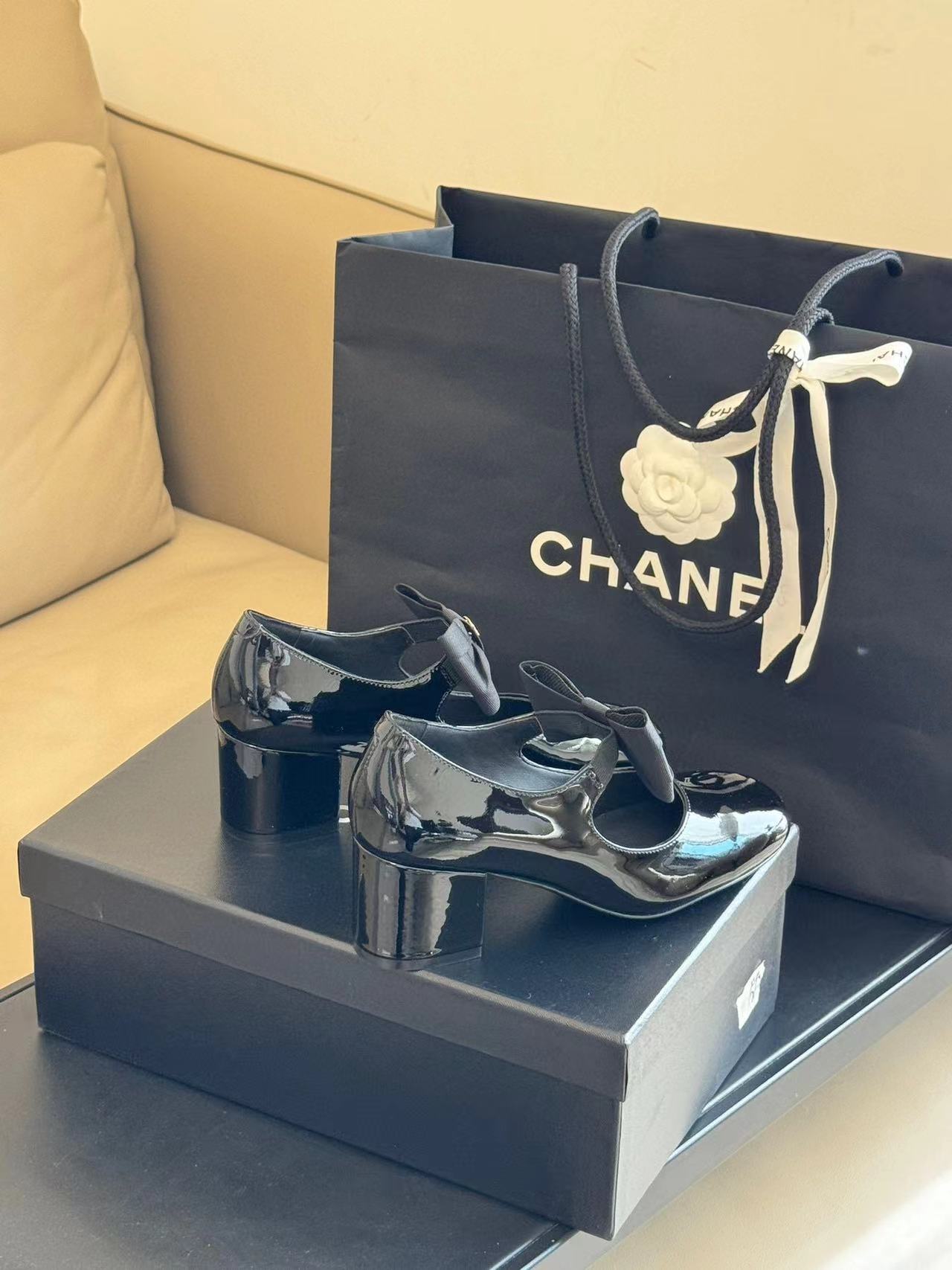 CHANE1 ボウ メリー ジェーン シューズ【50％割引+送料無料】