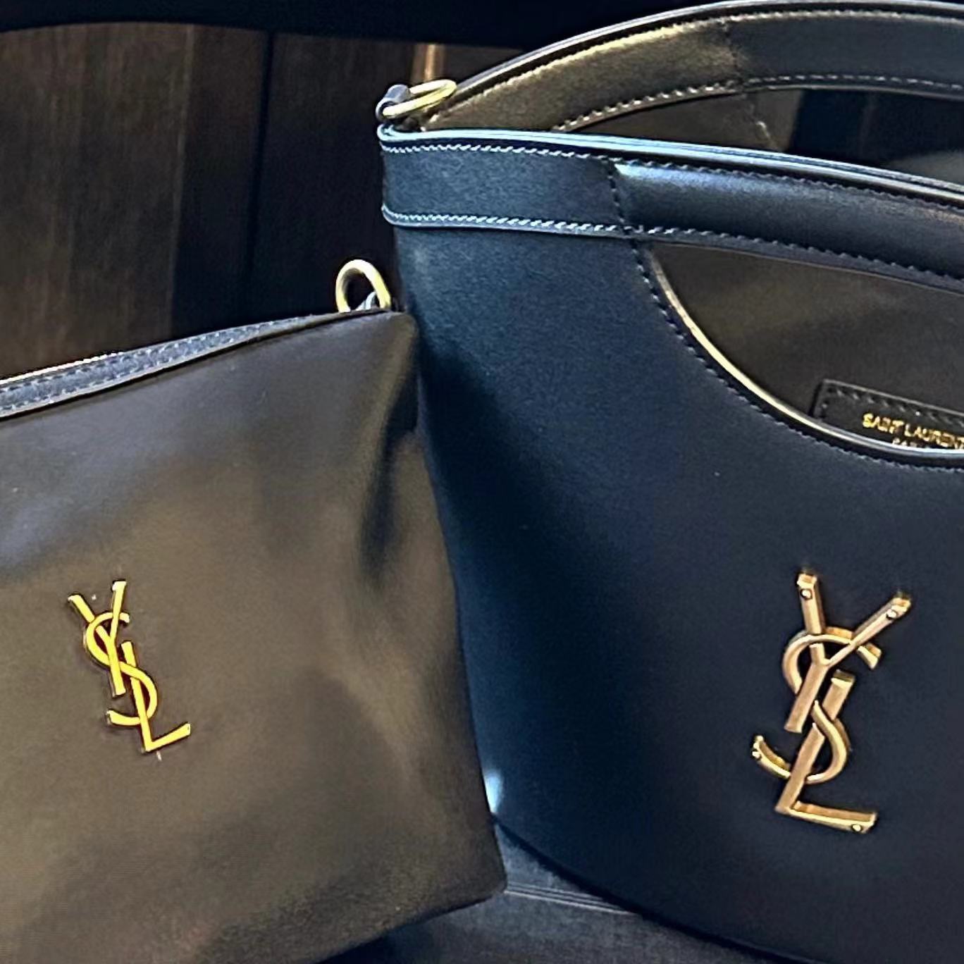 YSL leather2-in-1 バケットバッグ【50％割引+送料無料】