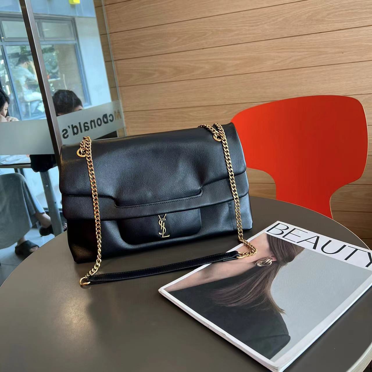 YSL ダブルフラップ ショルダー クロスボディバッグ【50％割引+送料無料】