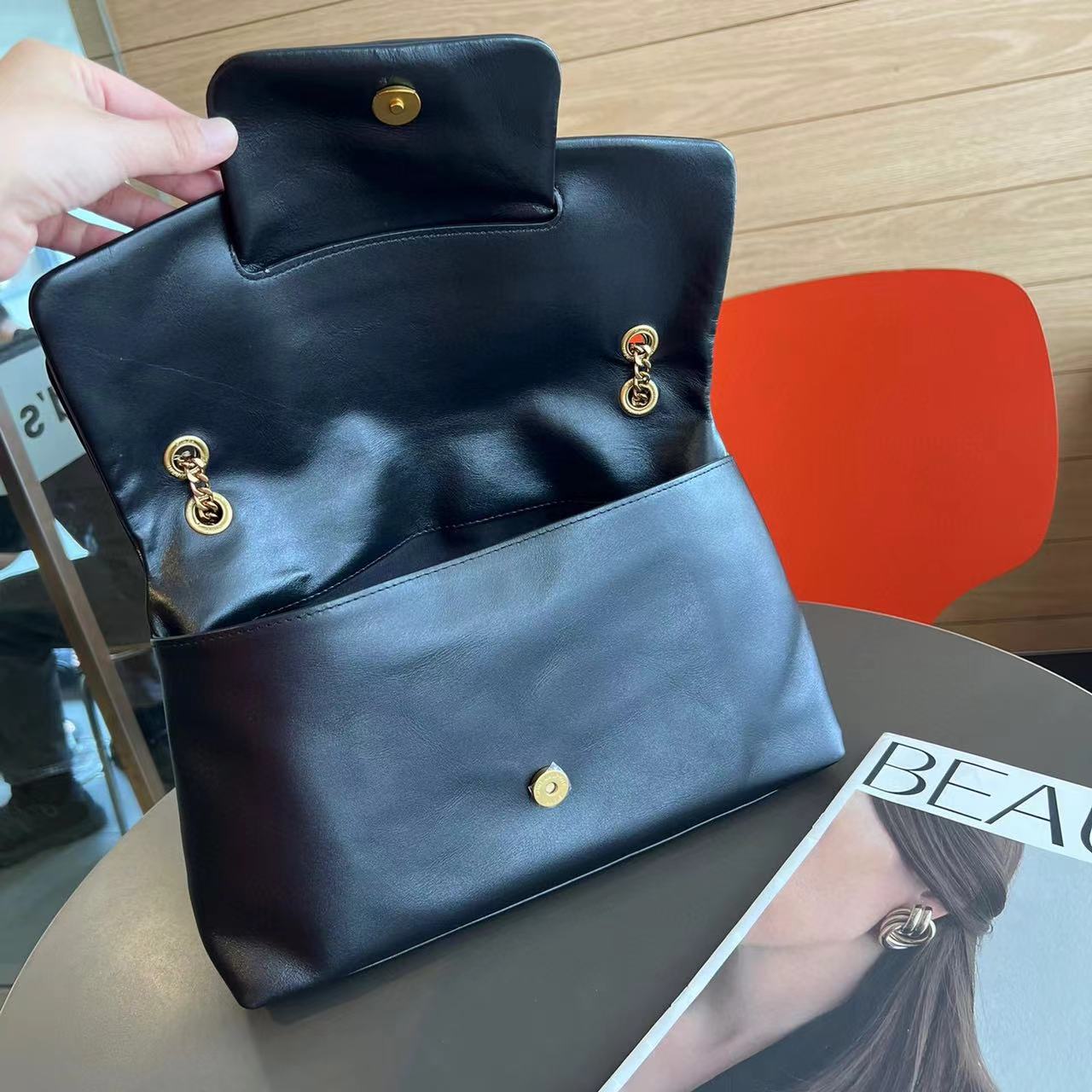YSL ダブルフラップ ショルダー クロスボディバッグ【50％割引+送料無料】
