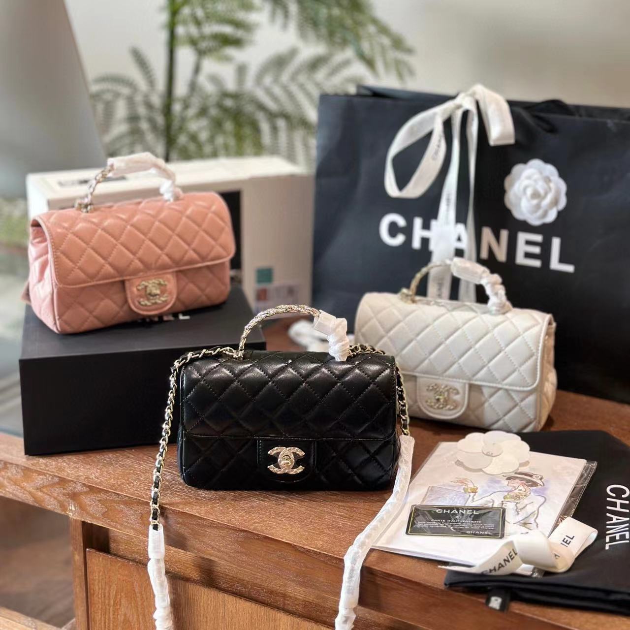 CHANE ダイヤモンド チェーン ハンドバッグ【50％割引+送料無料】