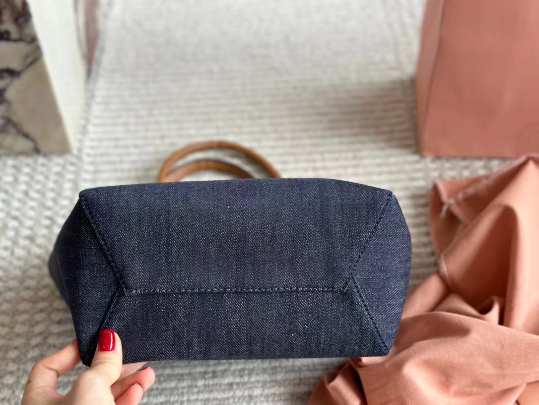M1UM1U シンプルデニムトートバッグ【50％割引+送料無料】