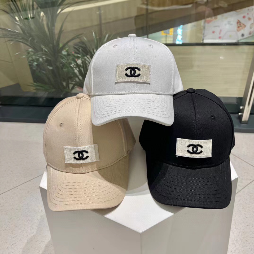 CHANE1 シンプルダブルCベースボールキャップ【50％割引+送料無料】