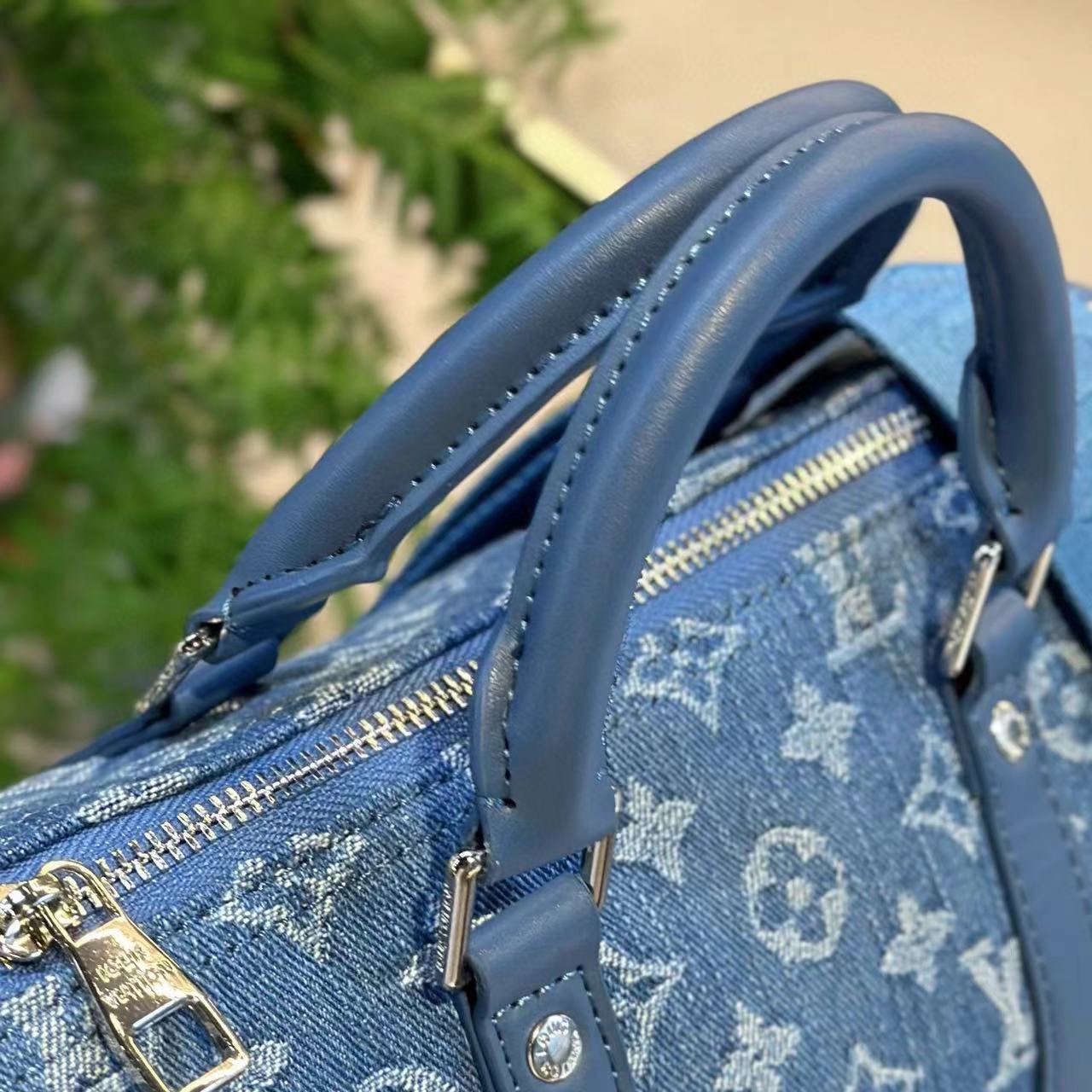LV Keepall Xsジャカード デニム ハンドバッグ【50％割引+送料無料】