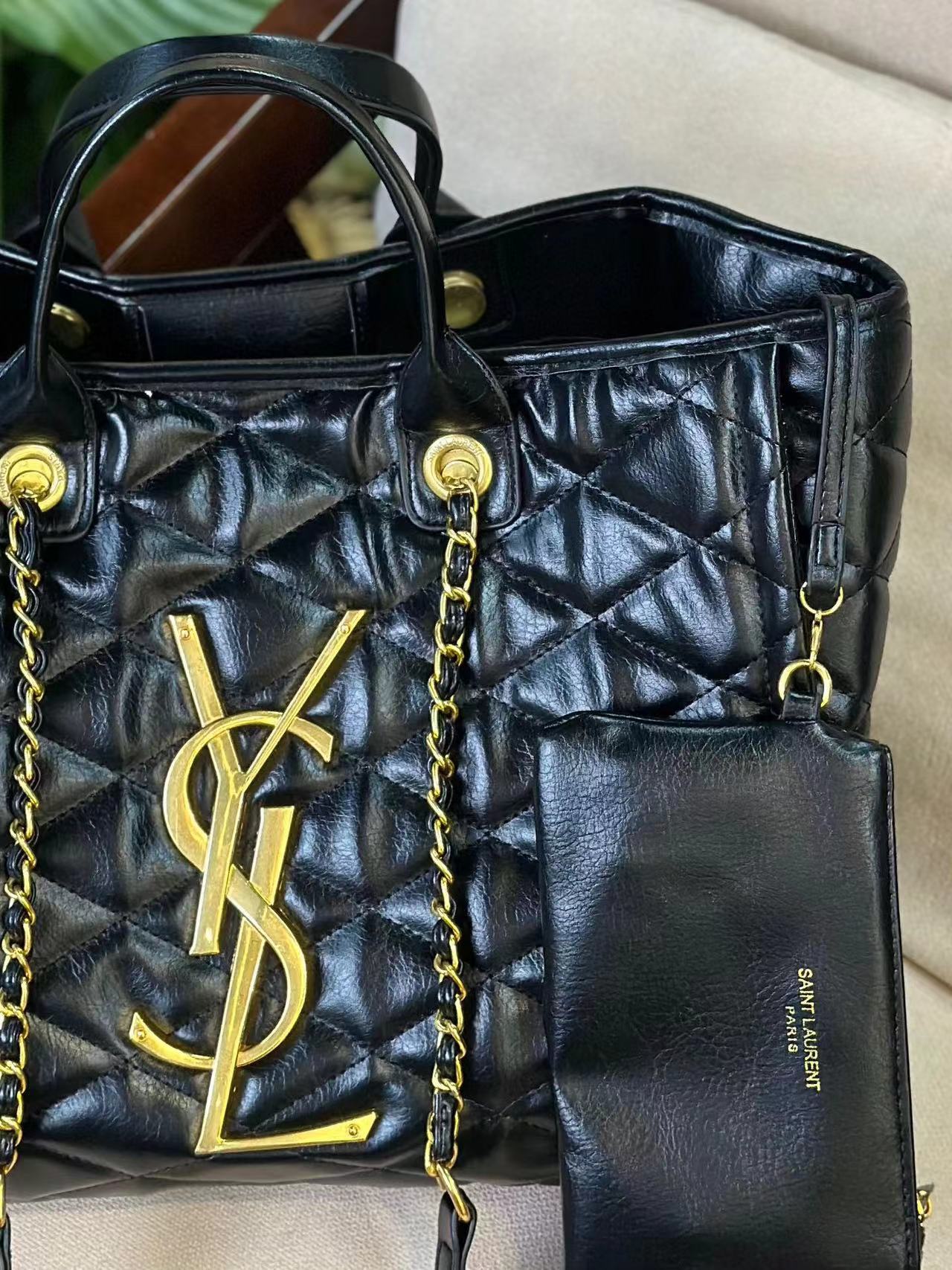 YSL チェーンビーチバッグ 31cm【50％割引+送料無料】