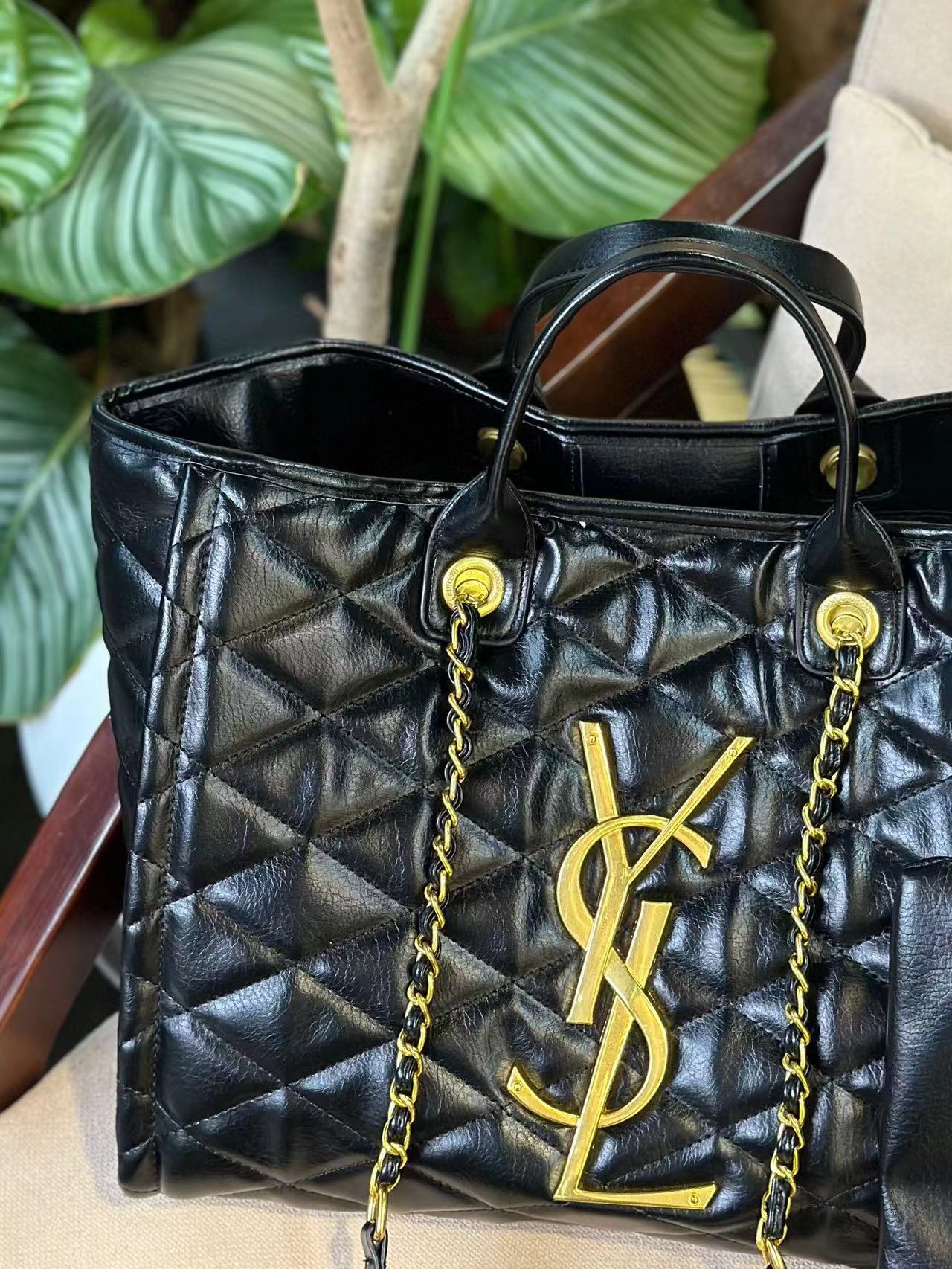 YSL チェーンビーチバッグ 31cm【50％割引+送料無料】