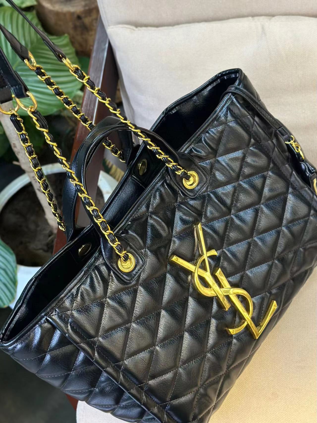 YSL チェーンビーチバッグ 31cm【50％割引+送料無料】