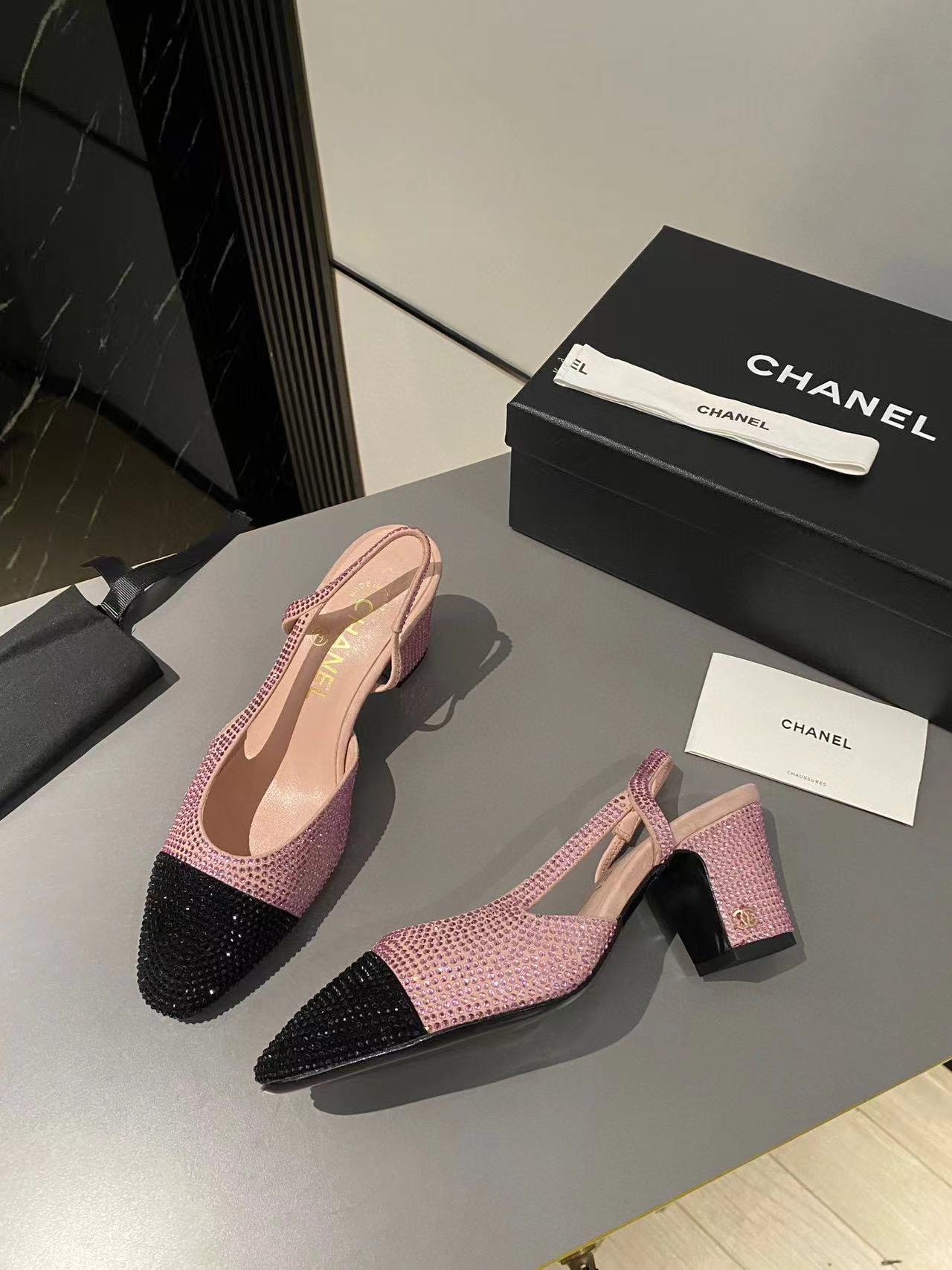 CHANE1 高品質ダイヤモンド ハイヒール サンダル【50％割引+送料無料】
