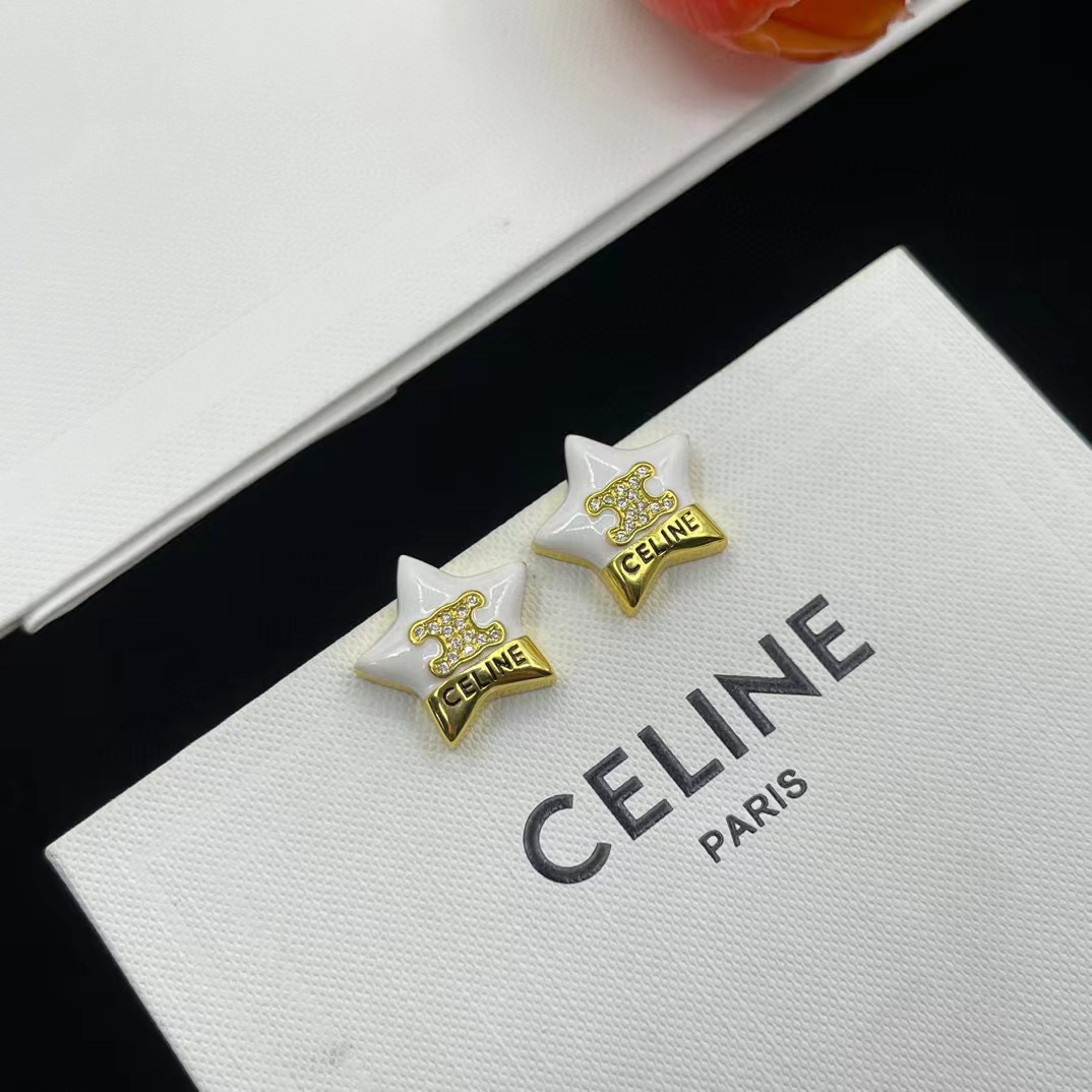 CEL1NE 五芒星レターイヤリング【50％割引+送料無料】