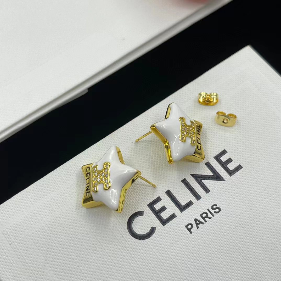 CEL1NE 五芒星レターイヤリング【50％割引+送料無料】