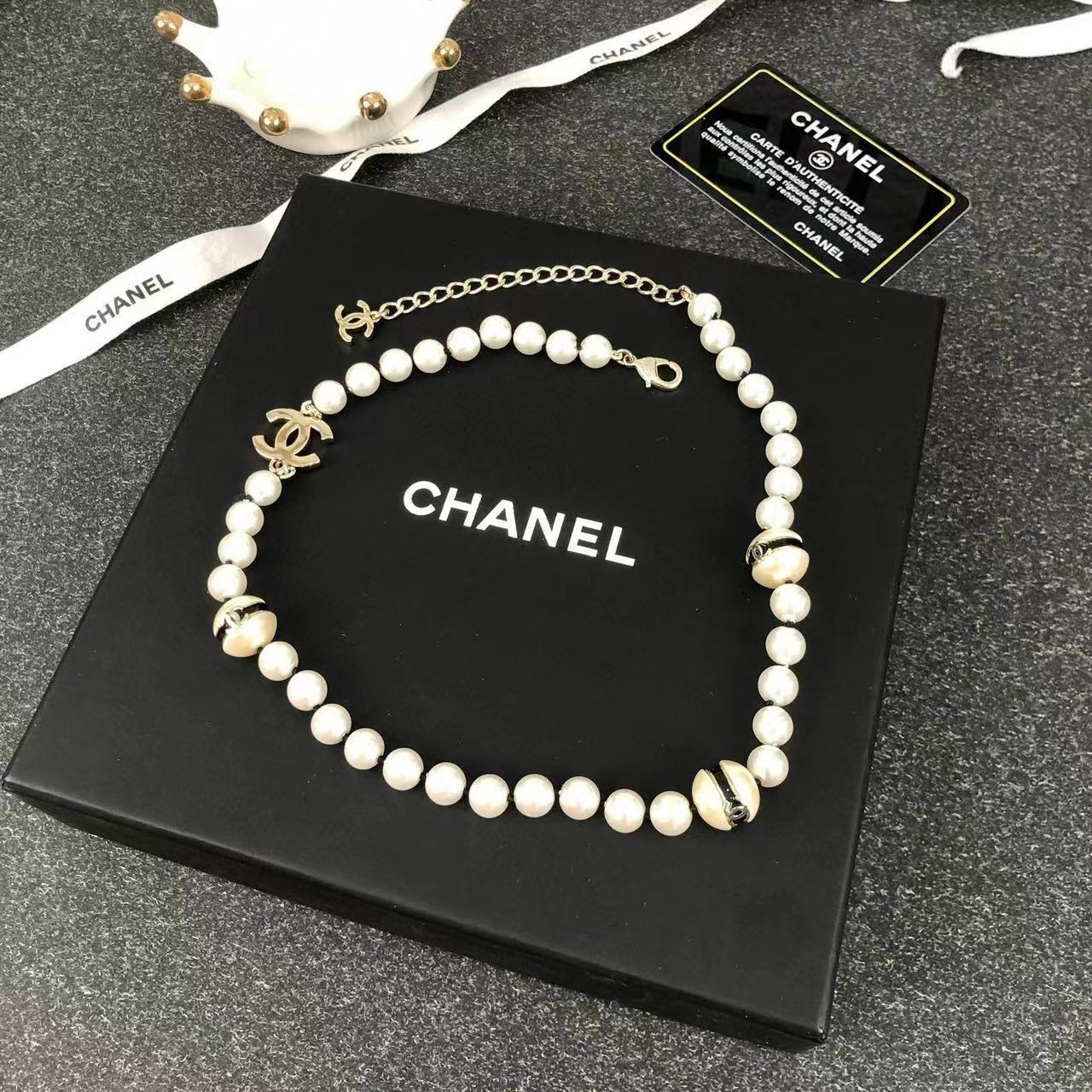 CHANE1 ダブルシーパールネックレス K【50％割引+送料無料】