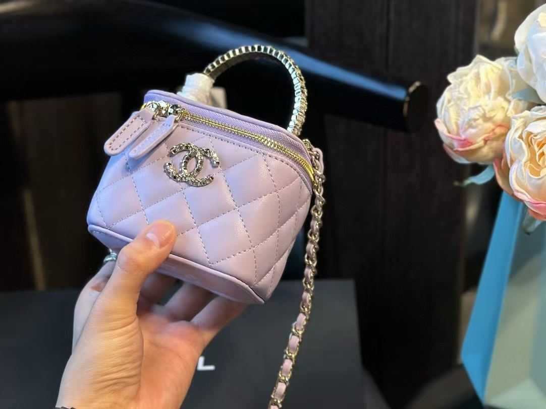 CHANE1 24B ダイヤモンドハンドル ショルダー クロスボディバッグ【50％割引+送料無料】