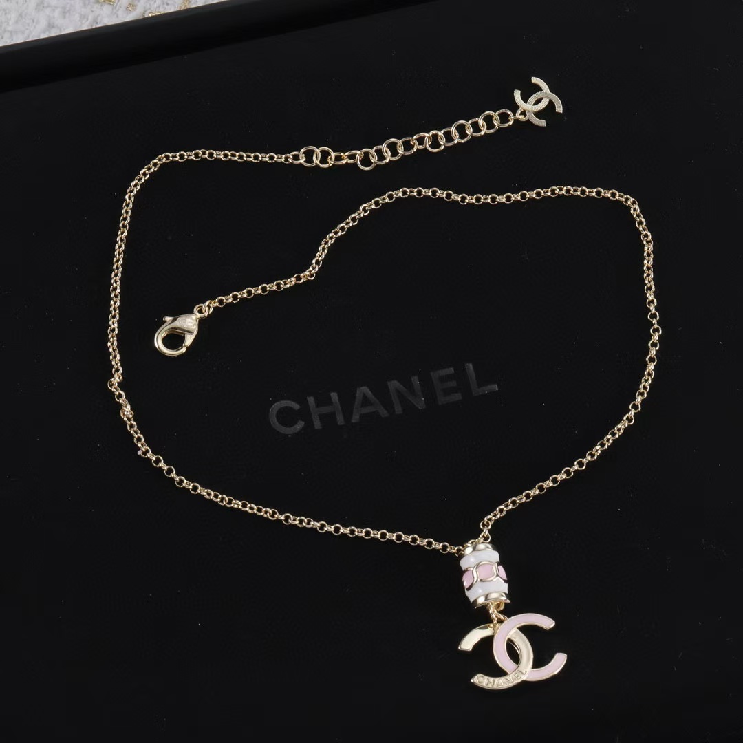 CHANE1 シンプルダブルCネックレス【50％割引+送料無料】