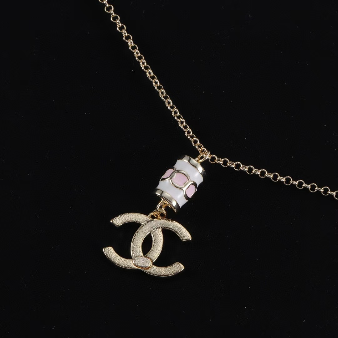 CHANE1 シンプルダブルCネックレス【50％割引+送料無料】