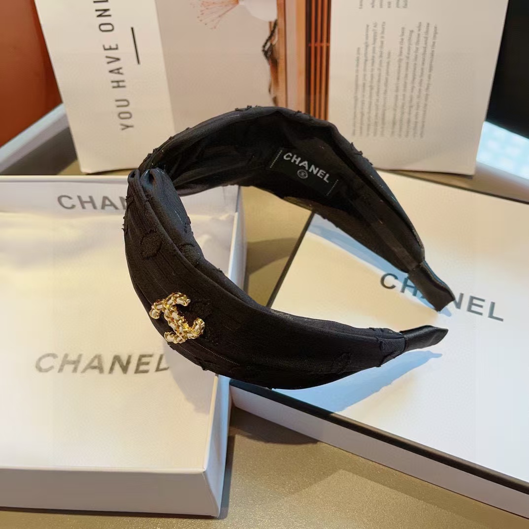 CHANE1 ダブル C ロゴ ヘッドバンド【50％割引+送料無料】