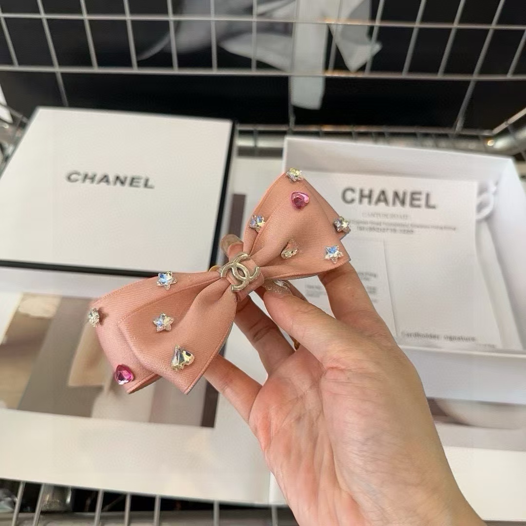 CHANE1 ダブルCロゴ ダイヤモンド ヘアクリップ【50％割引+送料無料】