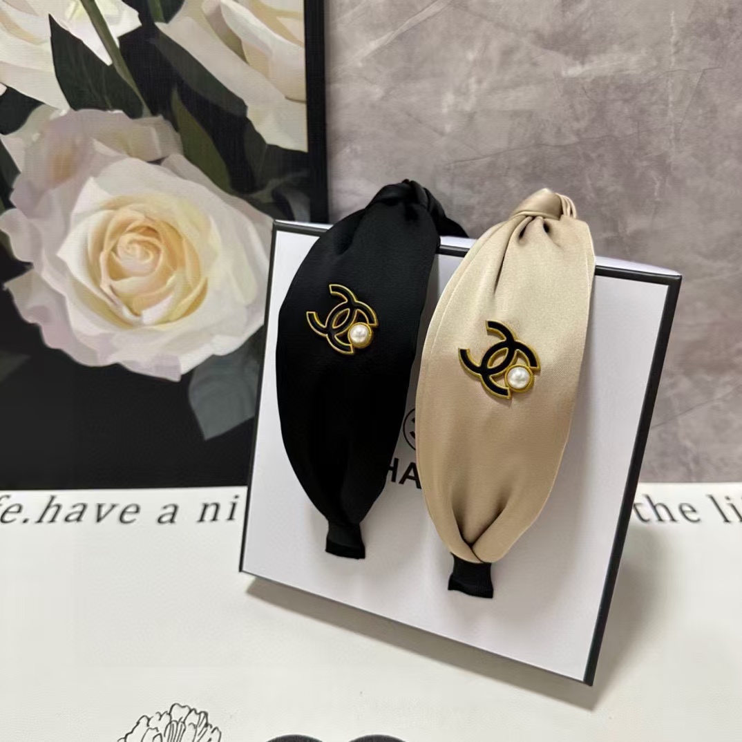 CHANE1 ダブルCパールヘッドバンド【50％割引+送料無料】