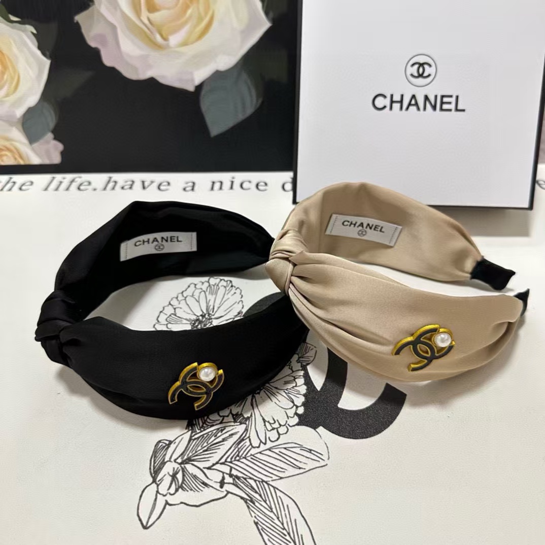 CHANE1 ダブルCパールヘッドバンド【50％割引+送料無料】