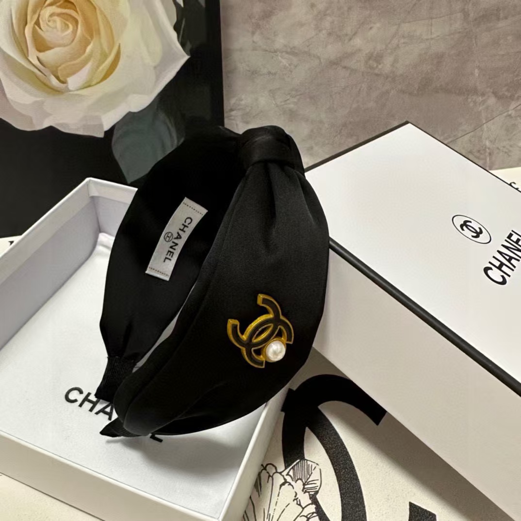 CHANE1 ダブルCパールヘッドバンド【50％割引+送料無料】