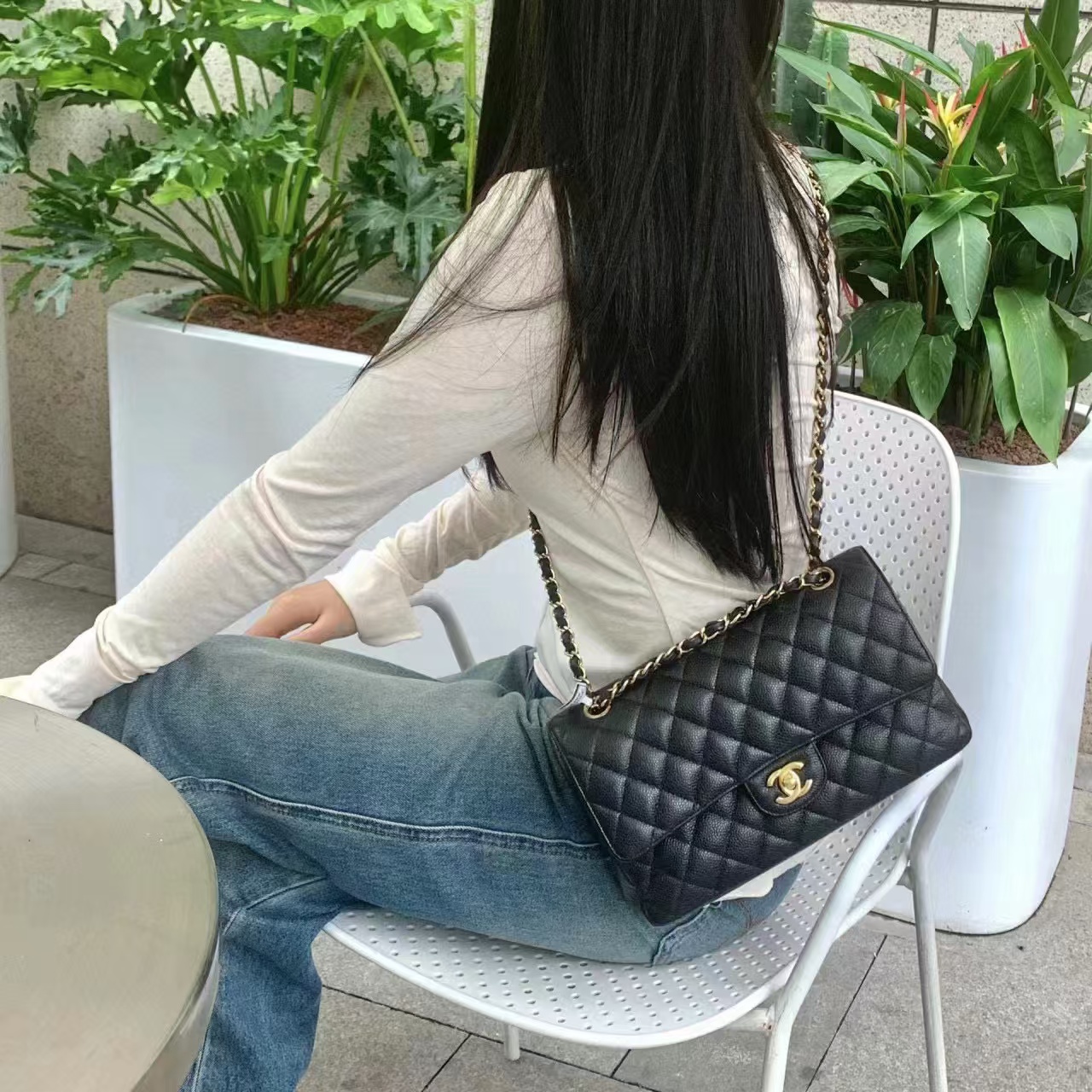CHANE1 CF チェーンショルダー クロスボディバッグ【50％割引+送料無料】