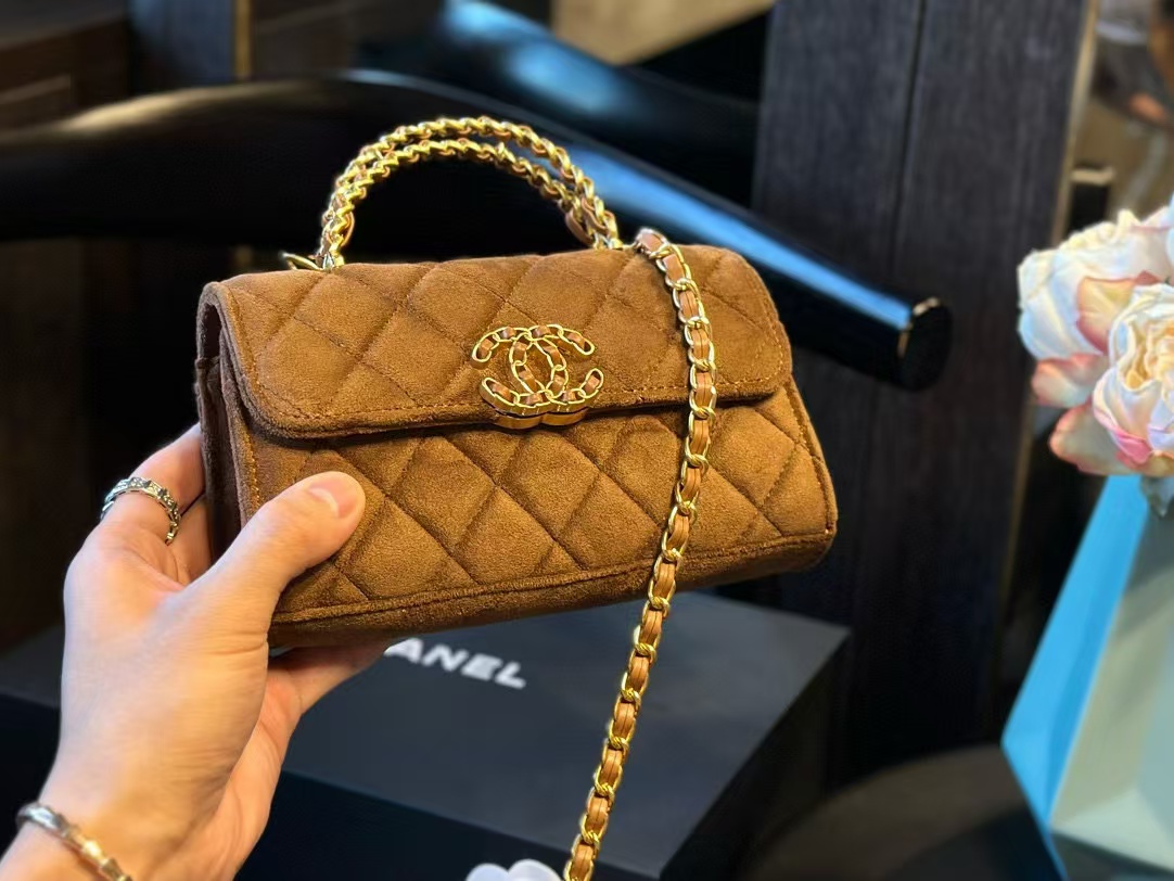 CHANE1 kellyディアスキン チェーン ショルダー クロスボディバッグ【 50％割引+送料無料】