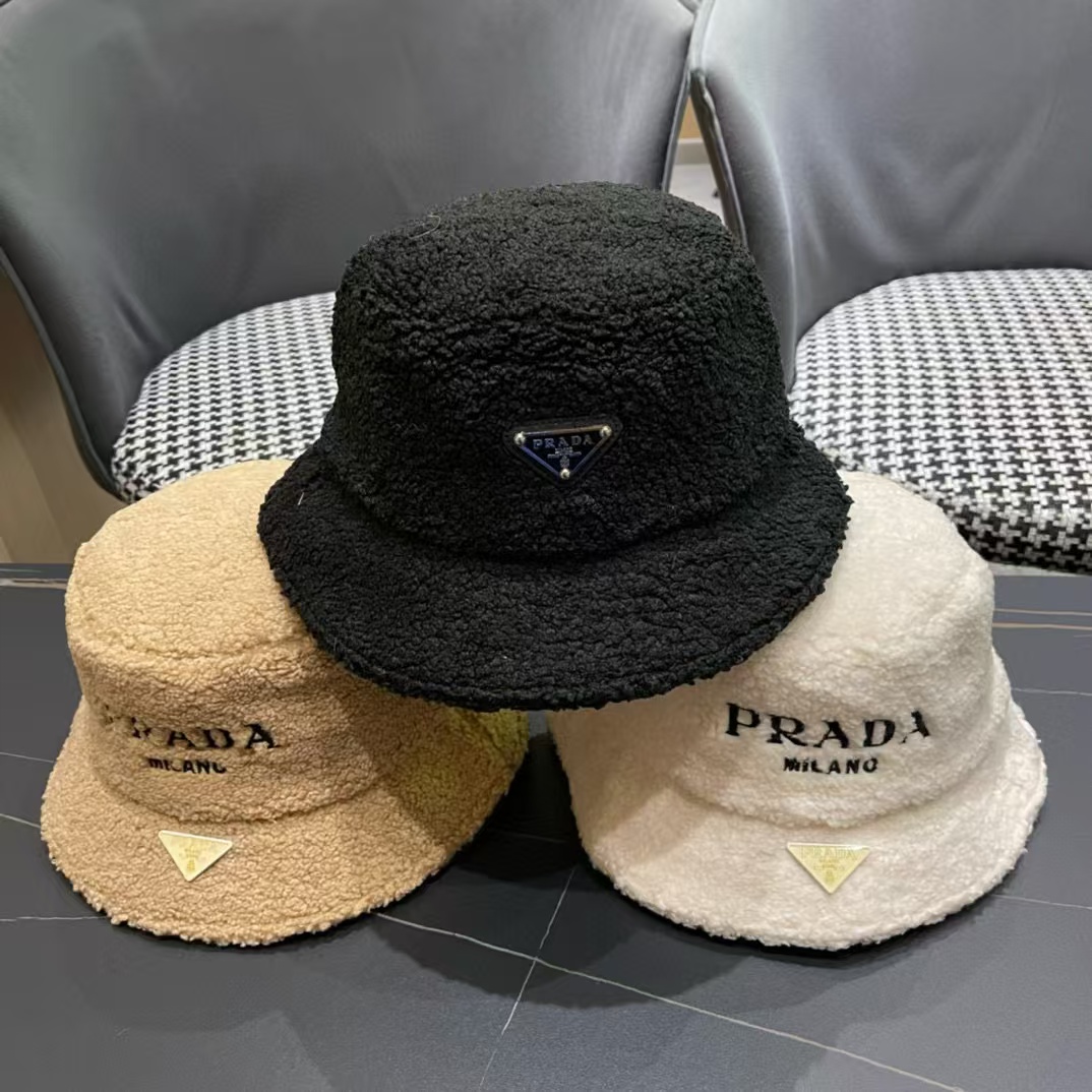 PR4DA 刺繍入りレタード ラムウール バケット ハット【 50％割引+送料無料】