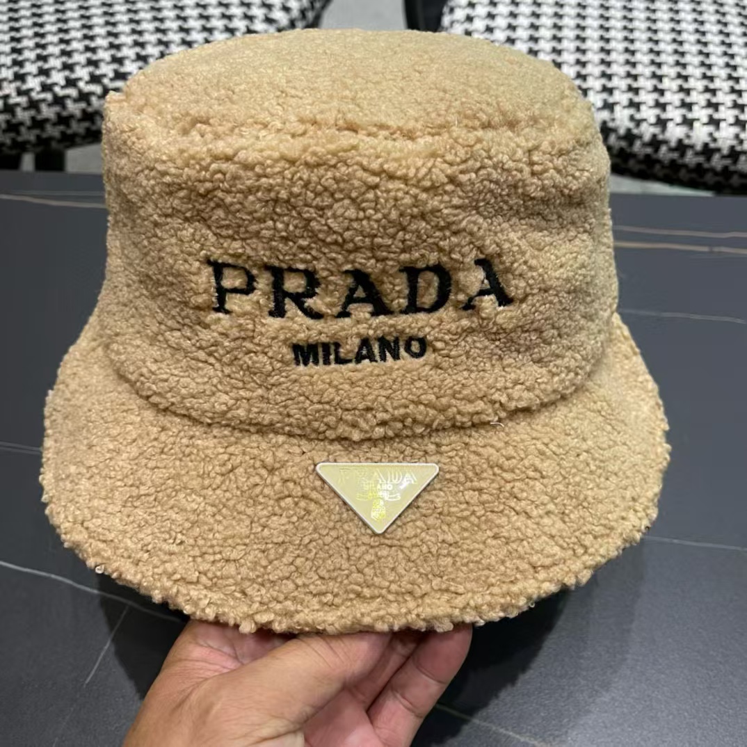 PR4DA 刺繍入りレタード ラムウール バケット ハット【 50％割引+送料無料】