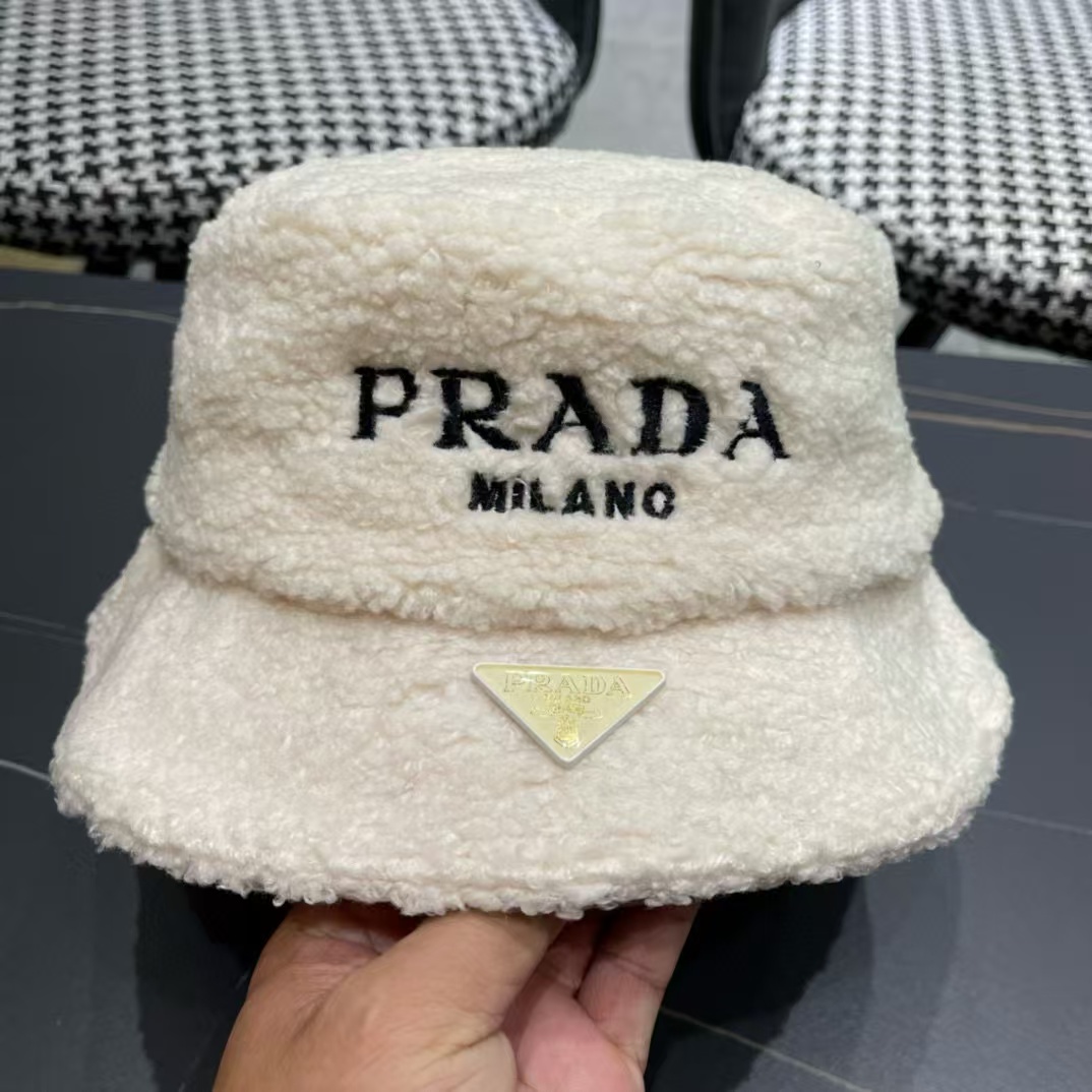 PR4DA 刺繍入りレタード ラムウール バケット ハット【 50％割引+送料無料】