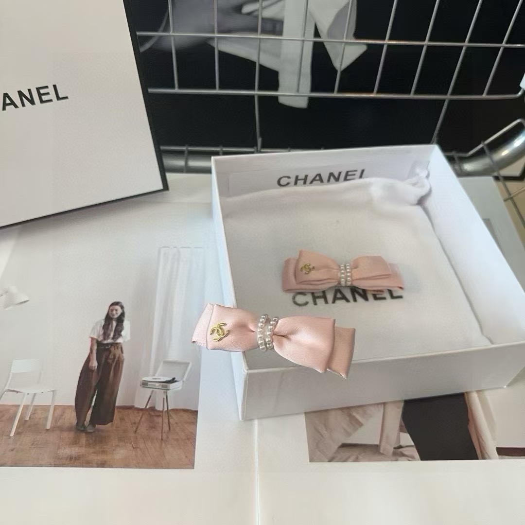 CHANE1 ダブルCロゴ パール ヘアピン ペア【 50％割引+送料無料】