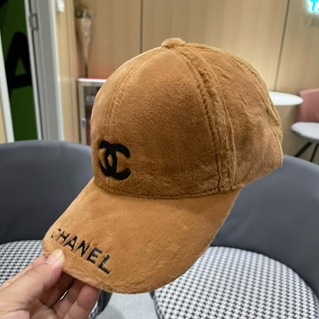 CHANE1 ダブルC 刺繍ロゴ ベースボールキャップ【 50％割引+送料無料】