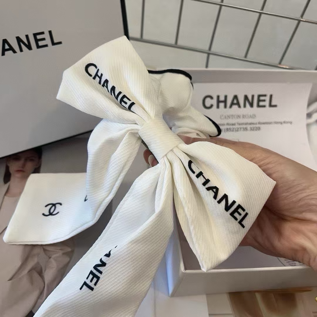 CHANE1 ダブルCレターボウヘアネクタイ【 50％割引+送料無料】