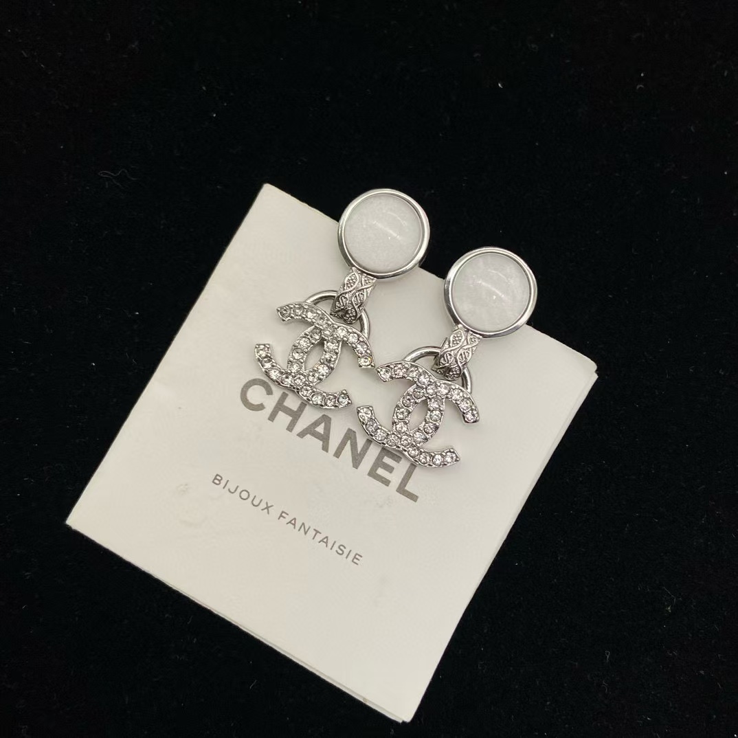 CHANE1 ラウンド ダブル C スタッド ピアス【50％割引+送料無料】