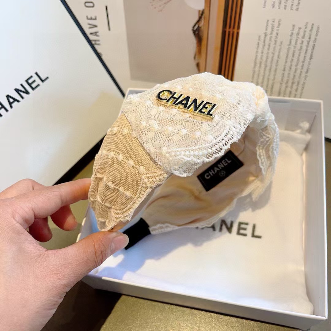 CHANE1 レースリボンヘッドバンド【50％割引+送料無料】
