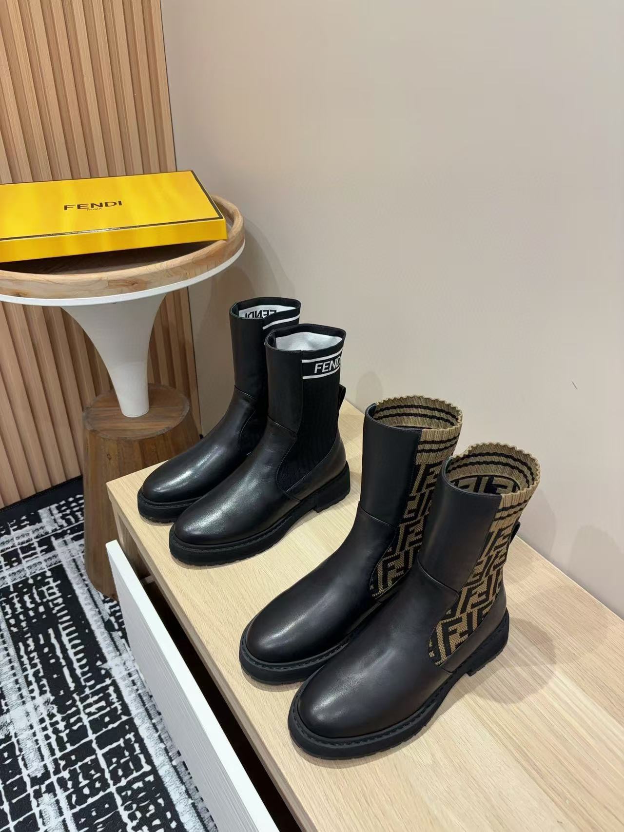 FEND1 高品質シープスキンブーツ【50％割引+送料無料】